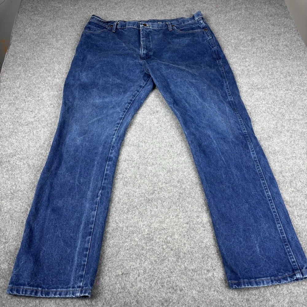 Wrangler Cowboy Cut Jeans Mens 40x34 Western 13MWZ Medium Wash Rodeo Blue Denim